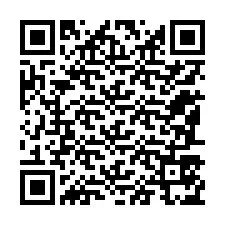 Codice QR per il numero di telefono +12187575873