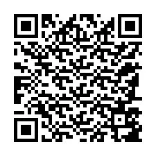 Código QR para número de teléfono +12187587598