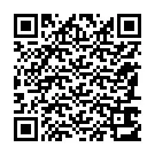 Código QR para número de teléfono +12187613886