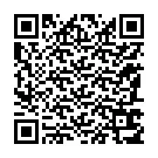 Código QR para número de teléfono +12187617442