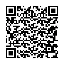 QR Code สำหรับหมายเลขโทรศัพท์ +12187634436