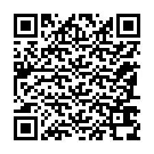 Código QR para número de teléfono +12187638969