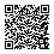 Codice QR per il numero di telefono +12187641587