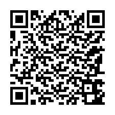 QR-код для номера телефона +12187642474