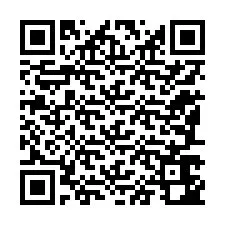 QR-код для номера телефона +12187642936