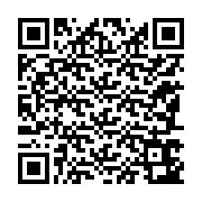 Kod QR dla numeru telefonu +12187643432