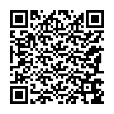 QR код за телефонен номер +12187646134