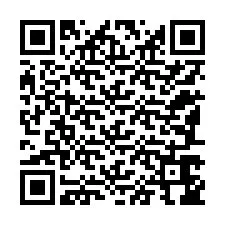 QR код за телефонен номер +12187646834