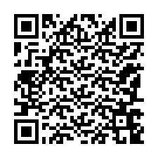 QR-koodi puhelinnumerolle +12187649535