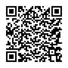 Código QR para número de telefone +12187768483