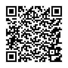 Código QR para número de teléfono +12187902556