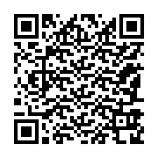 QR kód a telefonszámhoz +12187928035