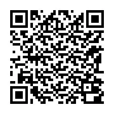 QR Code สำหรับหมายเลขโทรศัพท์ +12192000162