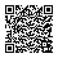 QR Code สำหรับหมายเลขโทรศัพท์ +12192063418