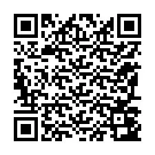 QR Code สำหรับหมายเลขโทรศัพท์ +12197043736