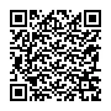 Código QR para número de teléfono +12197229582