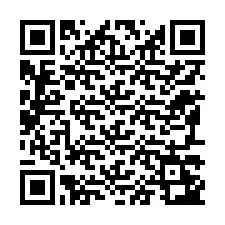 Código QR para número de teléfono +12197243406