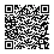 Código QR para número de teléfono +12197268342