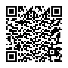 Código QR para número de teléfono +12197476021