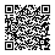 QR-code voor telefoonnummer +12197476022