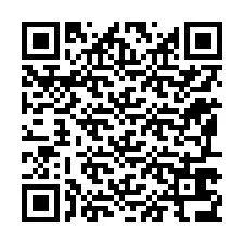 Código QR para número de teléfono +12197636822