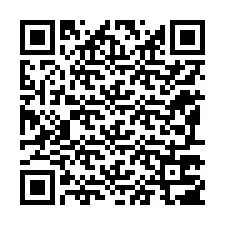 Codice QR per il numero di telefono +12197707832