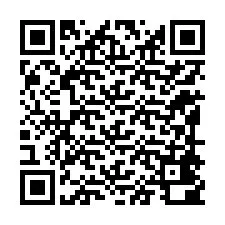 QR Code pour le numéro de téléphone +12198400872