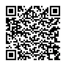 Código QR para número de teléfono +12242058814