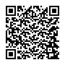 Código QR para número de teléfono +12244243574