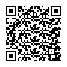 Código QR para número de teléfono +12255743253