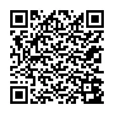 Código QR para número de teléfono +12312043897