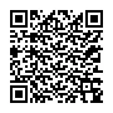 Código QR para número de telefone +12313344449