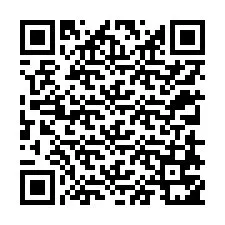 Código QR para número de teléfono +12318751058