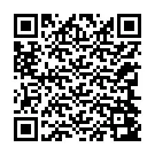 QR-koodi puhelinnumerolle +12344043619