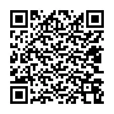 Kode QR untuk nomor Telepon +12403068128