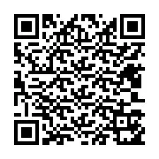 QR-code voor telefoonnummer +12403151002