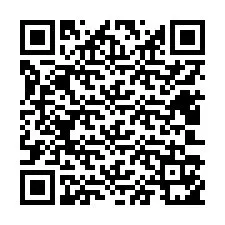 QR kód a telefonszámhoz +12403151212