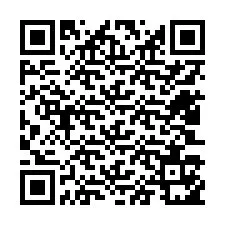 Kode QR untuk nomor Telepon +12403151569