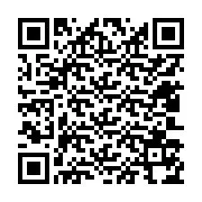 Código QR para número de teléfono +12403174748