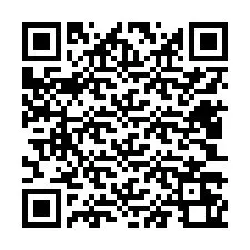 QR Code สำหรับหมายเลขโทรศัพท์ +12403260926