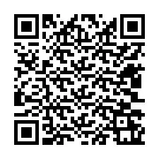 QR код за телефонен номер +12403261334