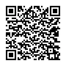 Código QR para número de teléfono +12403261628