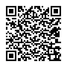 QR Code สำหรับหมายเลขโทรศัพท์ +12403262009