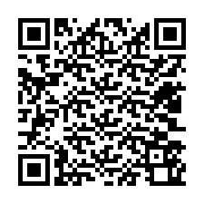 QR Code pour le numéro de téléphone +12403560339