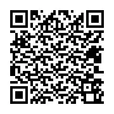 QR-koodi puhelinnumerolle +12403560343