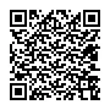 Kode QR untuk nomor Telepon +12403568989