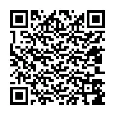 QR kód a telefonszámhoz +12403586808