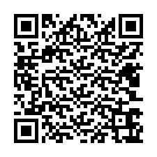 QR Code สำหรับหมายเลขโทรศัพท์ +12403667022