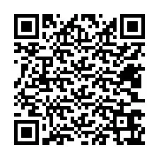 QR Code pour le numéro de téléphone +12403667023