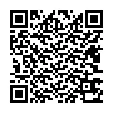 電話番号のQRコード +12403670022